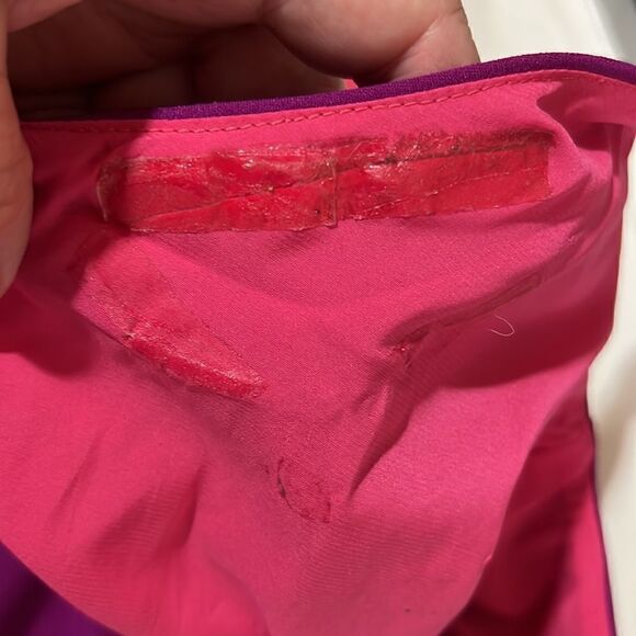 Nicole Miller Pink and Purple Asymmetrical dress size 4 - Picture 14 of 16